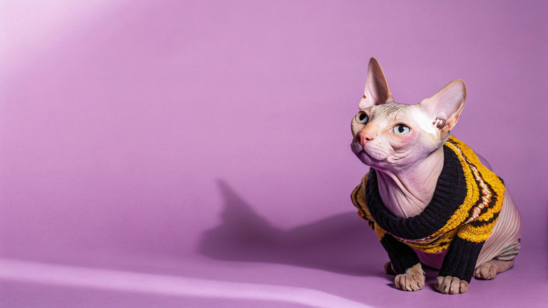 * The cat is sporting a vibrant yellow and black striped sweater, exuding a sense of boldness and playfulness.
* This stylish attire was awarded to the feline after it successfully completed a rigorous obstacle course at last year's Whisker Wonderland competition.

**A Champion in Action**

* With its impressive agility and quick reflexes, this champion cat demonstrated remarkable skill and determination as it navigated through tunnels, jumped over hurdles, and leapt across balance beams.
* The cat's ability to adapt to new situations and think on its paws was truly impressive.